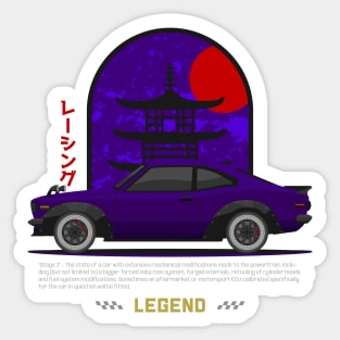 Tuner Purple RX3 JDM Sticker